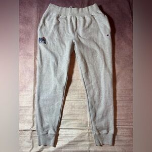 Champion Reverse Weave Sweatpants Men’s Sz XL Labatt Blue Light Embroidered Logo